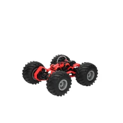 RC Race Monstertruck met Rookfunctie - Rood> Hot