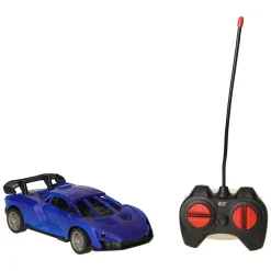 RC Racewagen Blauw/Zwart Bestuurbare Auto Outlet