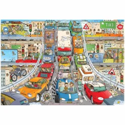 Rearview Mirror Puzzel 'Verkeersdrukte', 1000st. Best