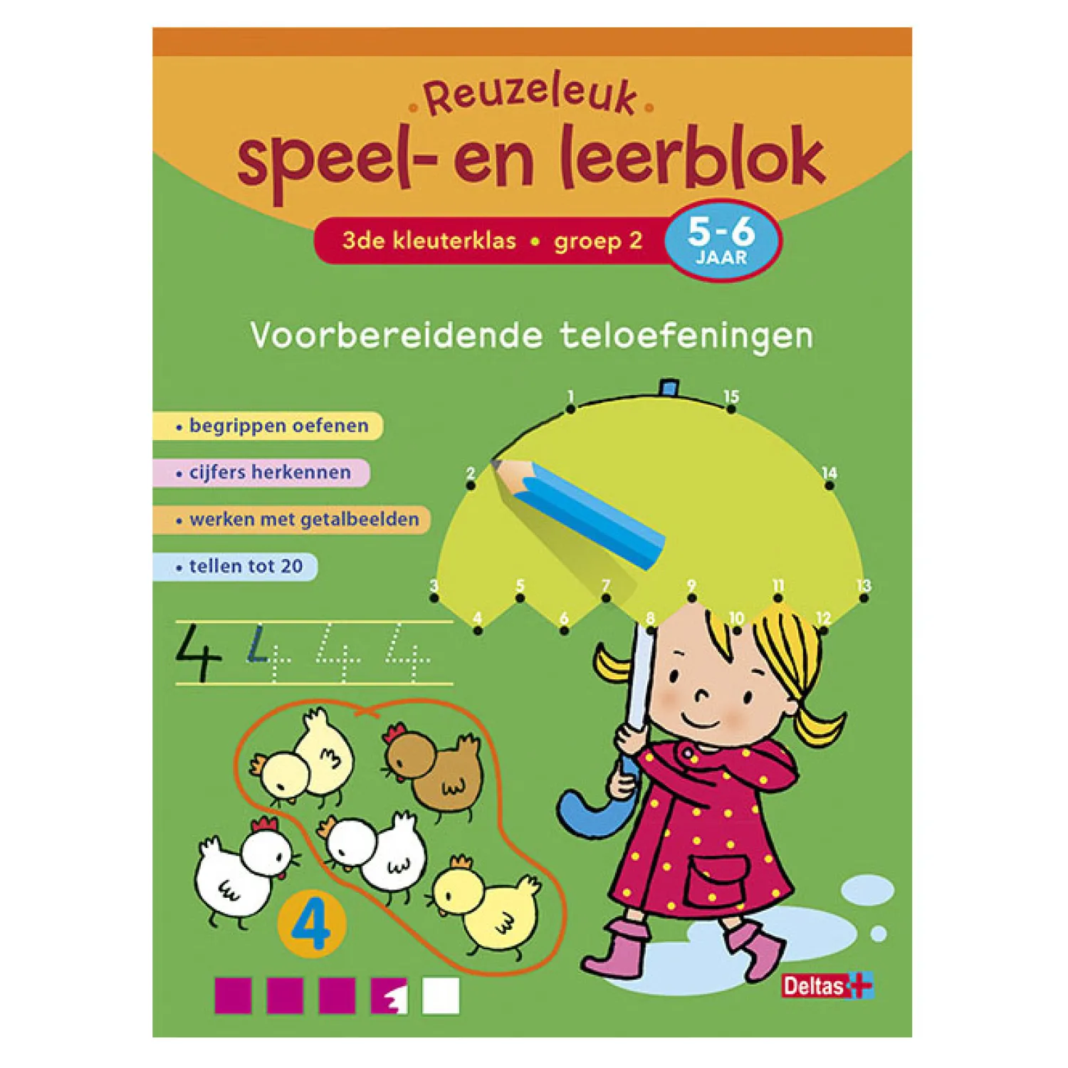 Reuzeleuk speel- en leerblok Voorbereidende teloefeningen 5->Deltas New