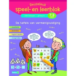 Deltas Reuzeleuk speel- en leerblok De tafels van vermenigvuldiging
