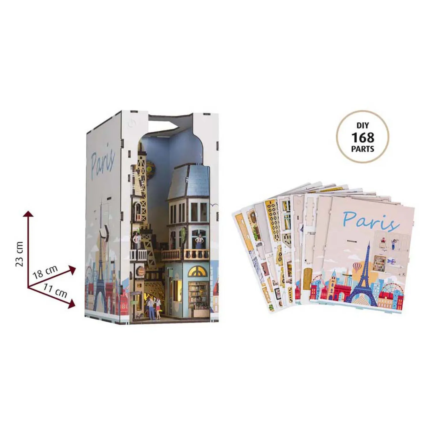 - Tiny Adventures Book Nook Paris-Revell Clearance