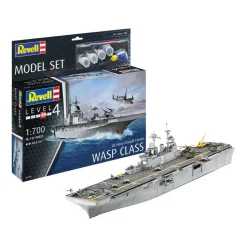 Modelbouwpakket - US Navy Assault Carrier WASP Class 1:700 - 142dlg.><noscript><img width=