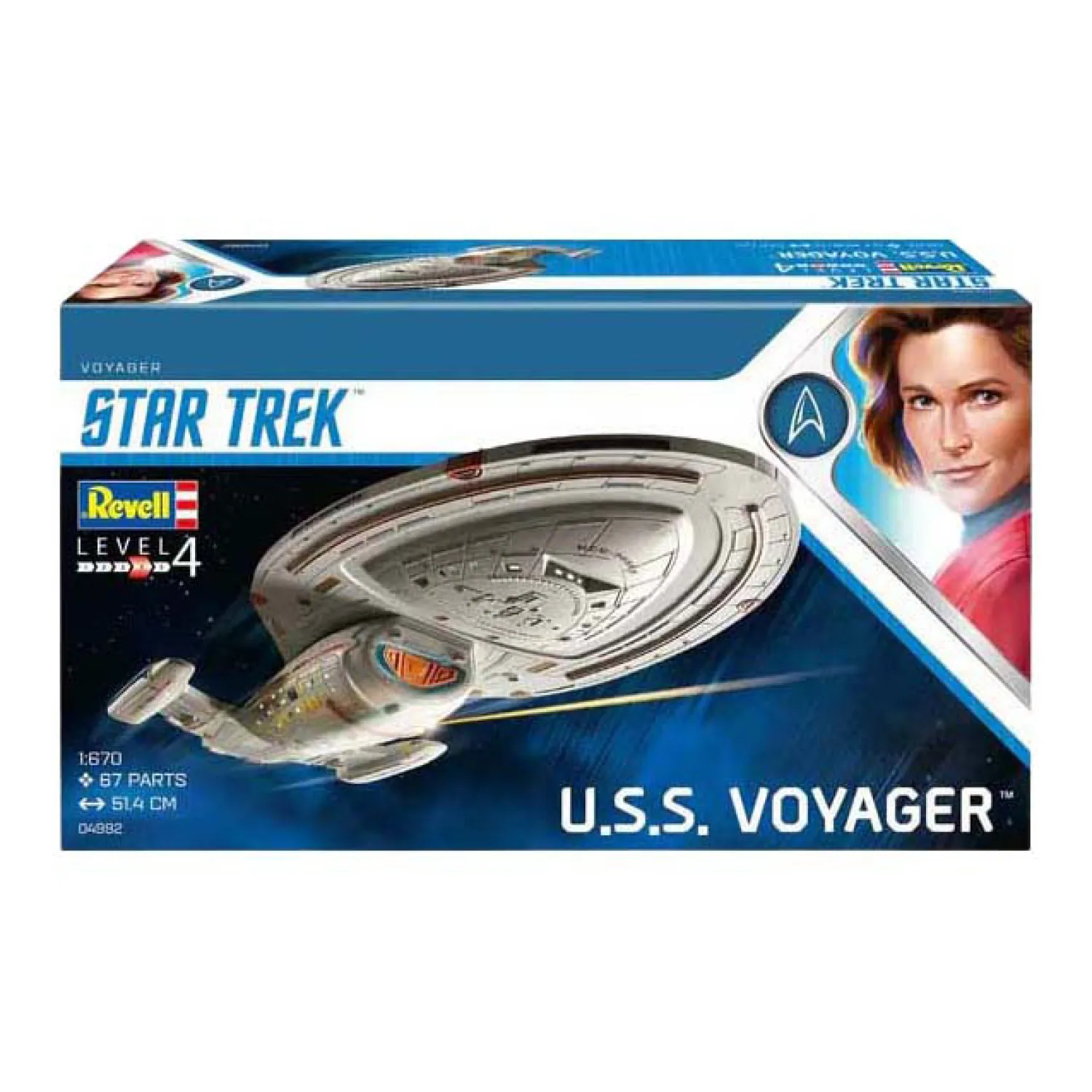 Modelbouwpakket - U.S.S. Voyager NCC-74656 1:670 - 67dlg,>Revell