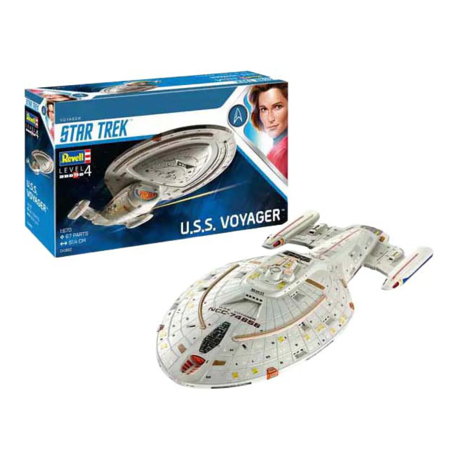 Modelbouwpakket - U.S.S. Voyager NCC-74656 1:670 - 67dlg,>Revell