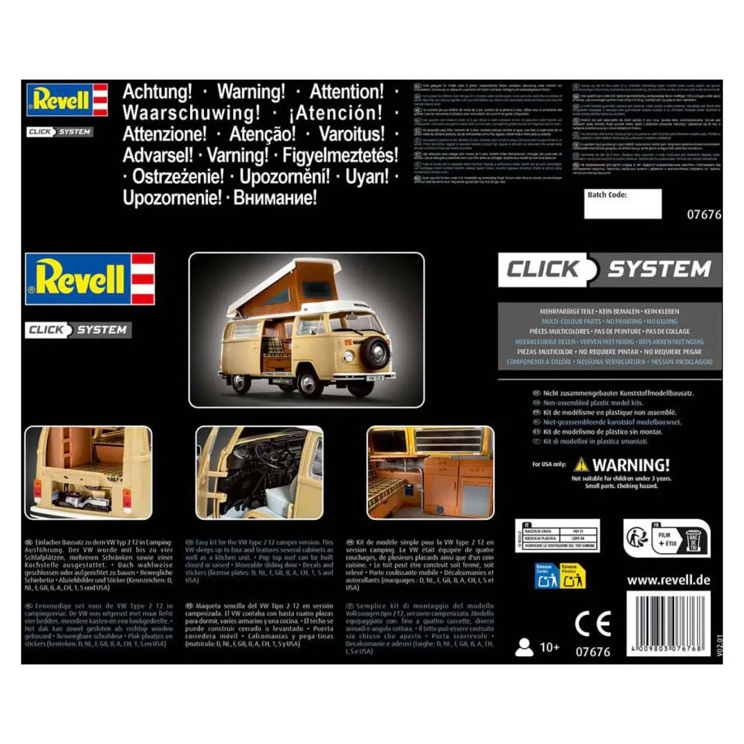 Modelbouwpakket - VW T2 Camper 1:24 - 112dlg.-Revell Online