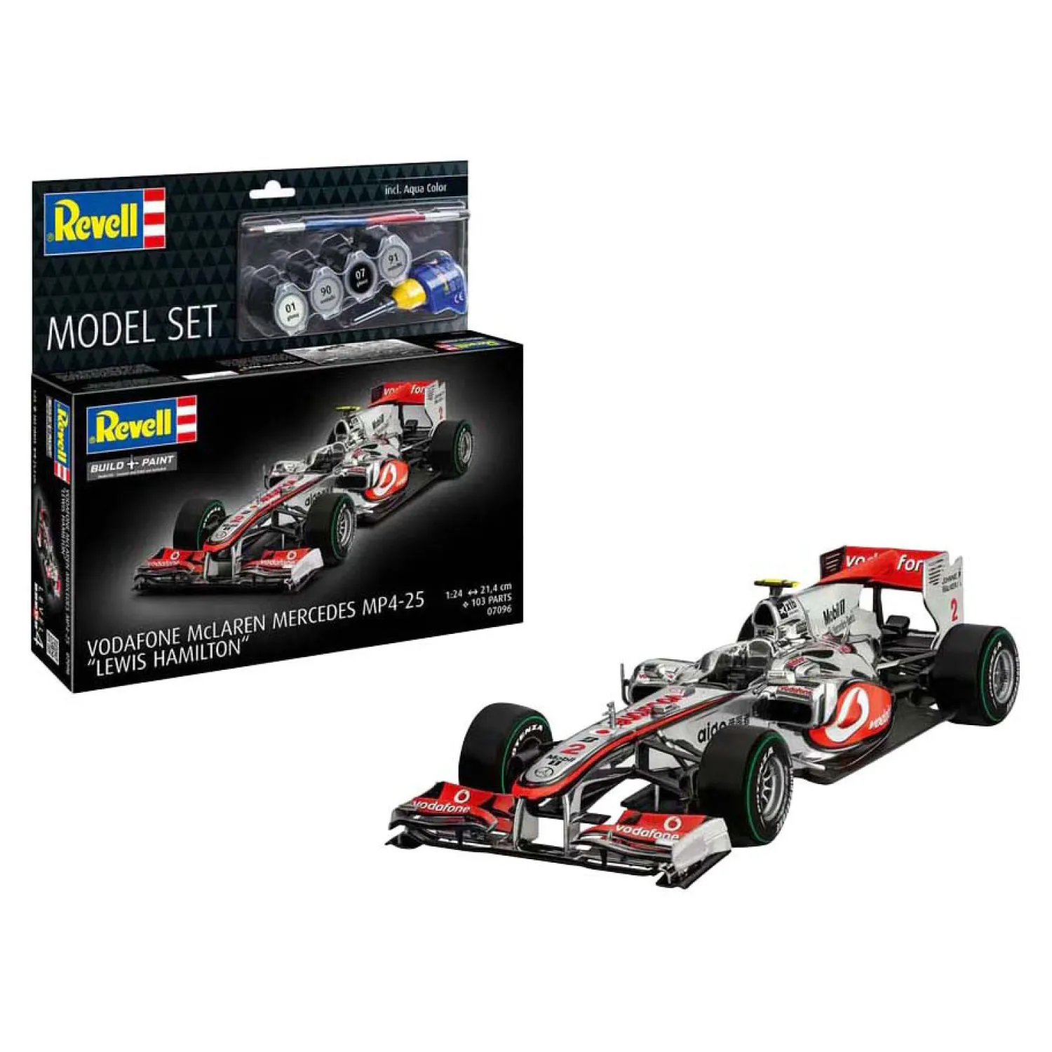 Modelbouwpakket - Vodafone McLaren Mercedes MP4-25 "L. Hamilton" 1:24 - 103dlg.>Revell Hot