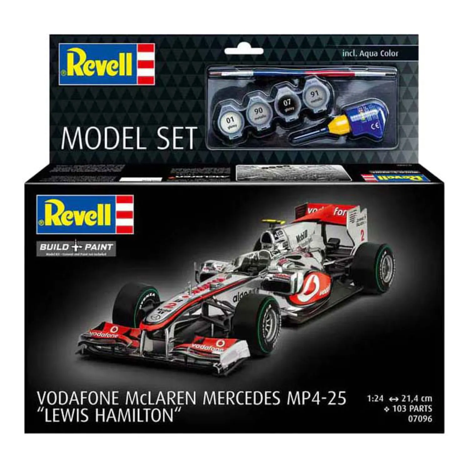 Modelbouwpakket - Vodafone McLaren Mercedes MP4-25 "L. Hamilton" 1:24 - 103dlg.>Revell Hot