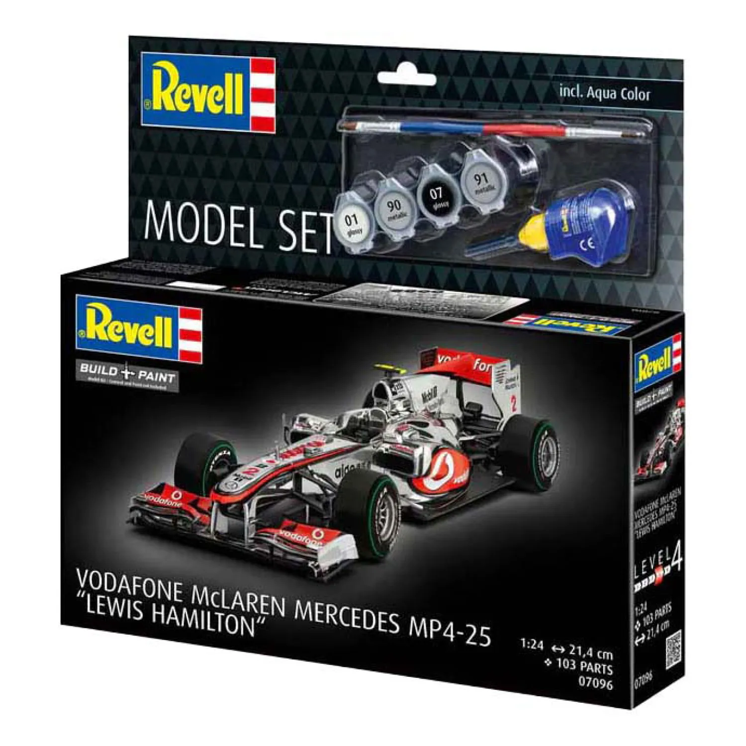 Modelbouwpakket - Vodafone McLaren Mercedes MP4-25 "L. Hamilton" 1:24 - 103dlg.>Revell Hot