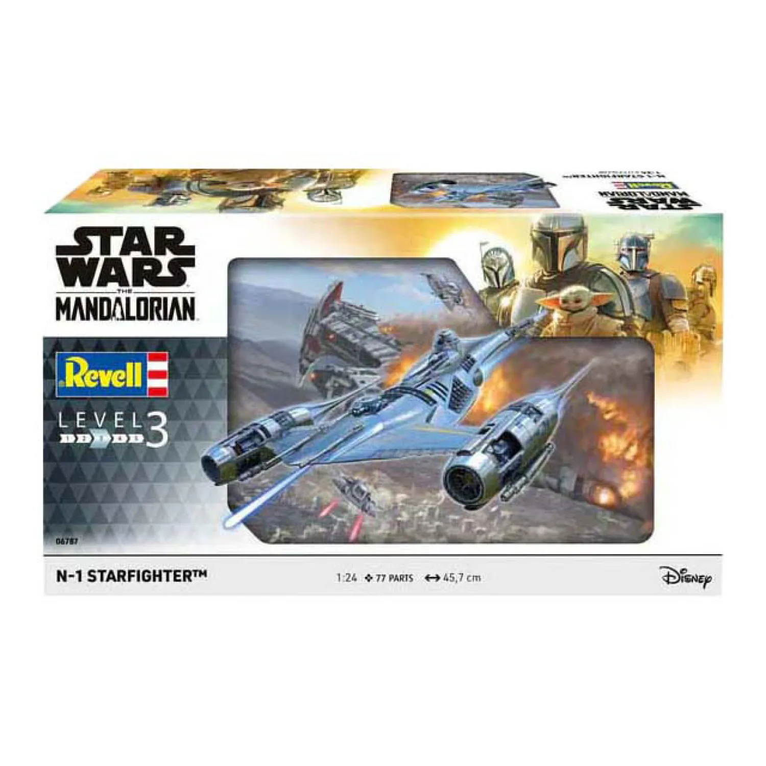 Modelbouwpakket Star Wars - N1 Starfighter The Mandalorian 1:24 - 77dlg.-Revell Hot