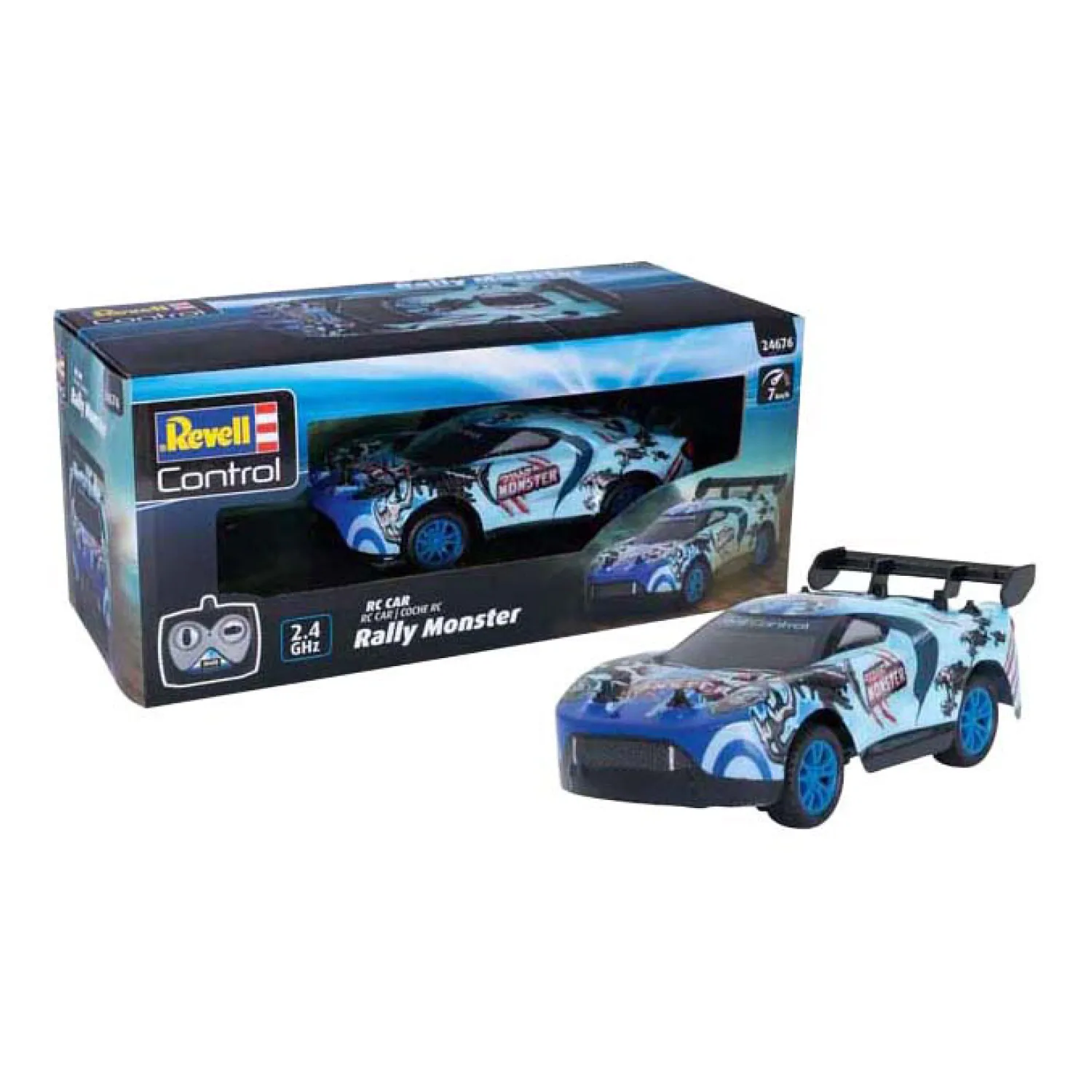 RC 2,4GHz Bestuurbare Auto - Rally Monster 1:26-Revell