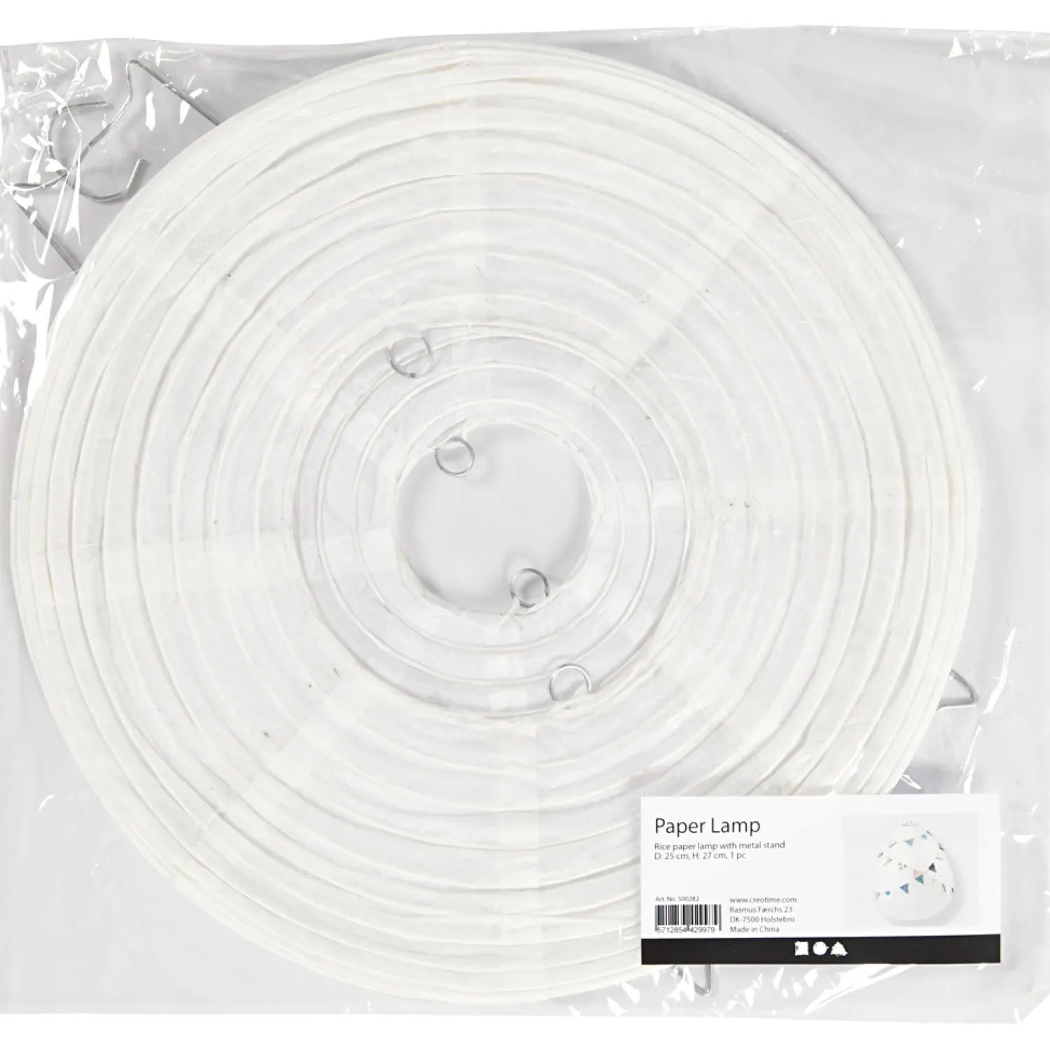 Rijstpapier Lamp Wit Druppel, 27cm>Creativ Company Hot