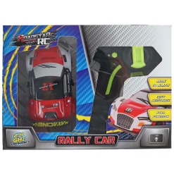 Roadstar RC Bestuurbare Rally Auto met Licht 2.4GHz Rood, 13cm>