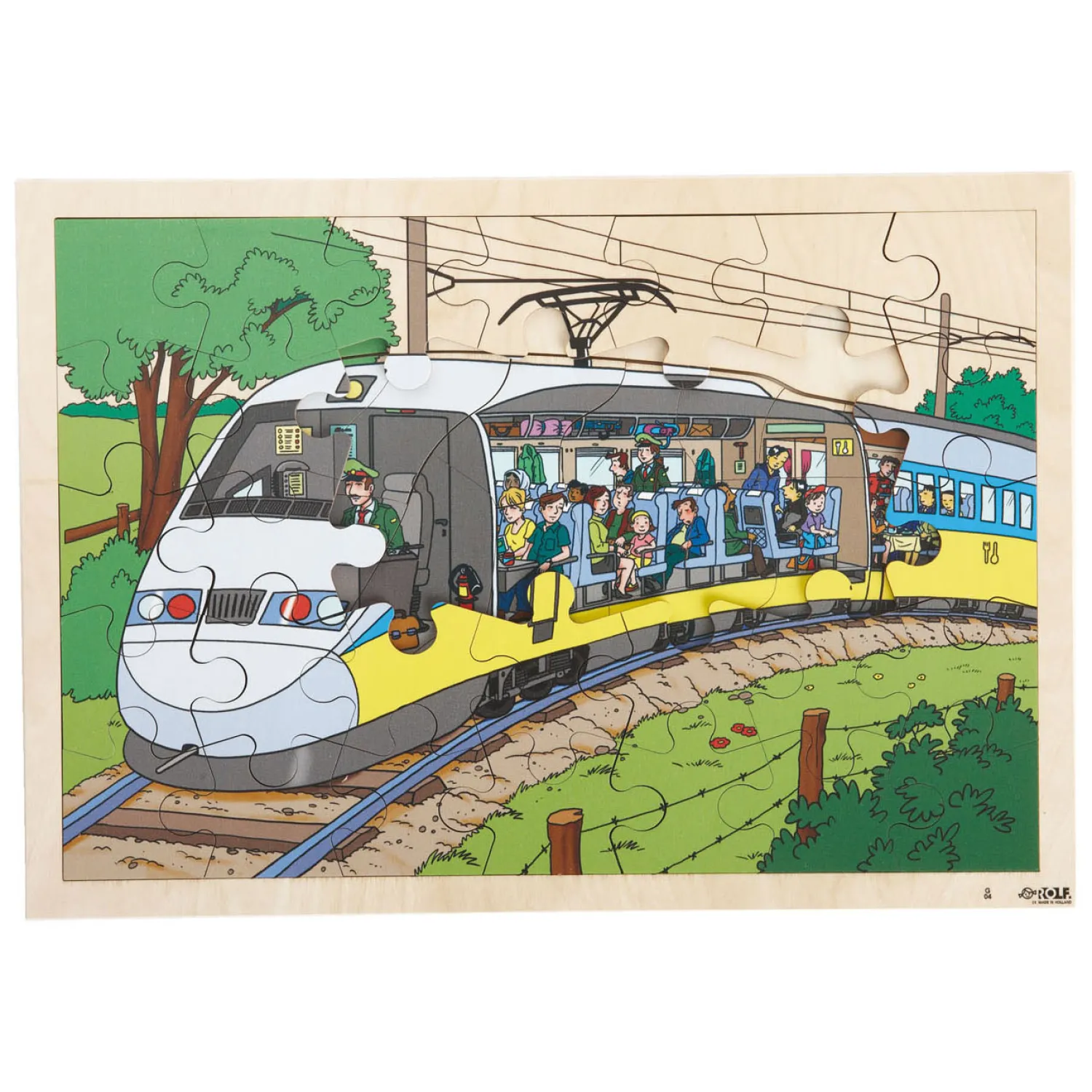 - Houten Inkijkpuzzel, 60st.-Rolf Hot