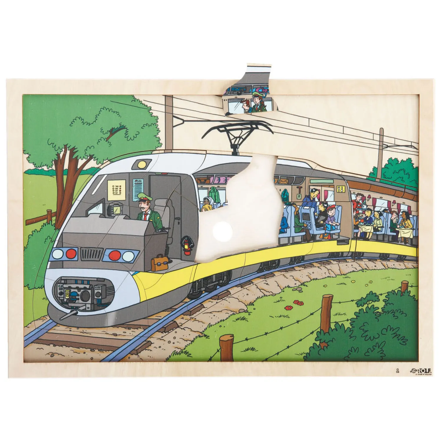 - Houten Inkijkpuzzel, 60st.-Rolf Hot