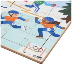 Rolf - Houten Legpuzzel Winterspelen, 72st. Sale