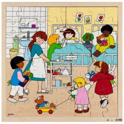 - Houten Legpuzzel Ziekenhuis, 64st.-Rolf New