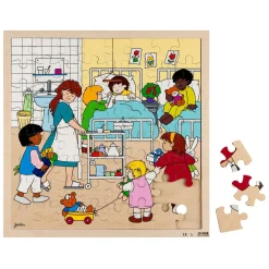 - Houten Legpuzzel Ziekenhuis, 64st.-Rolf New