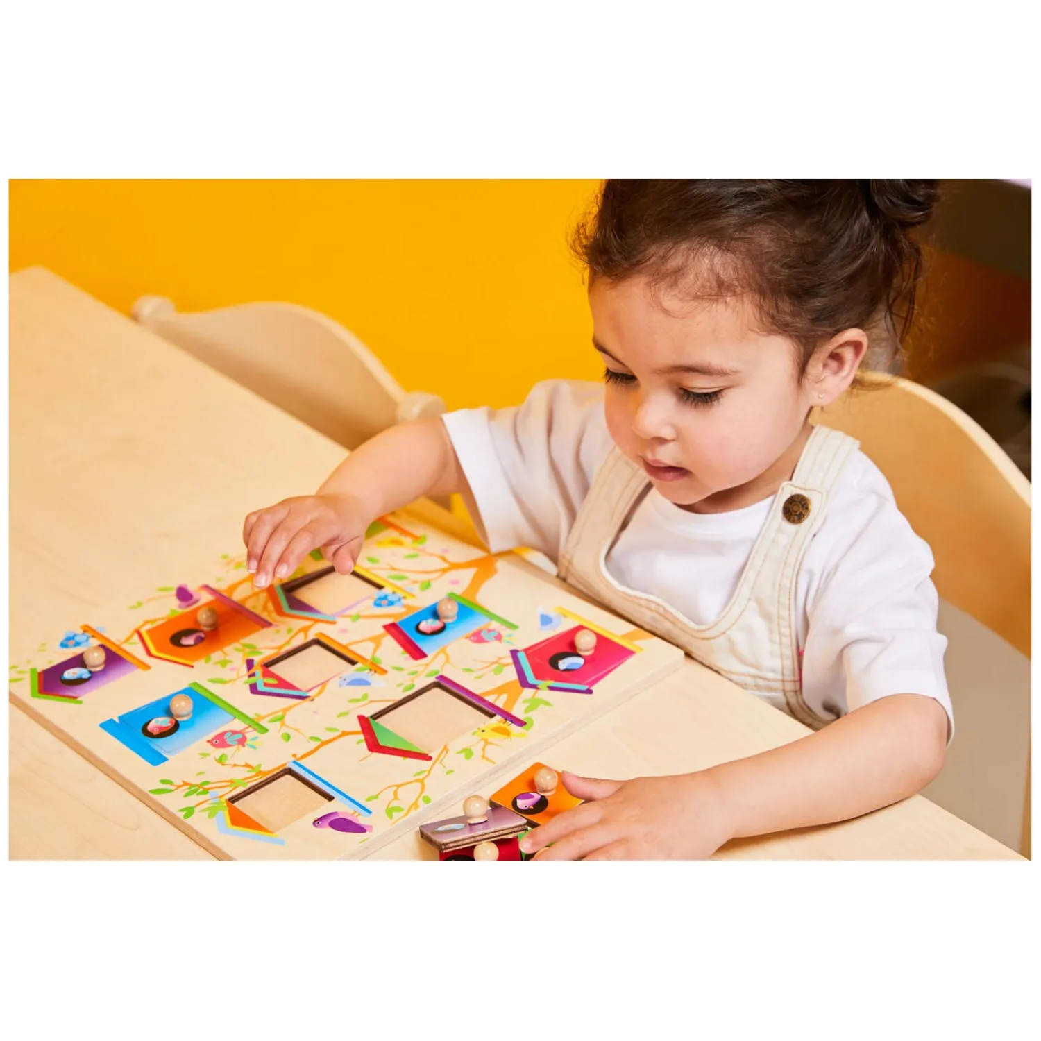 - Houten Noppenpuzzel Vogelhuisjes, 10st.>Rolf Online