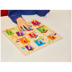 - Houten Noppenpuzzel Vogelhuisjes, 10st.><noscript><img width=