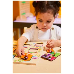 - Houten Noppenpuzzel Vogelhuisjes, 10st.><noscript><img width=