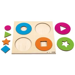 - Houten Reliefpuzzel Ontdek de Kleur en Vorm - 2st.-Rolf New