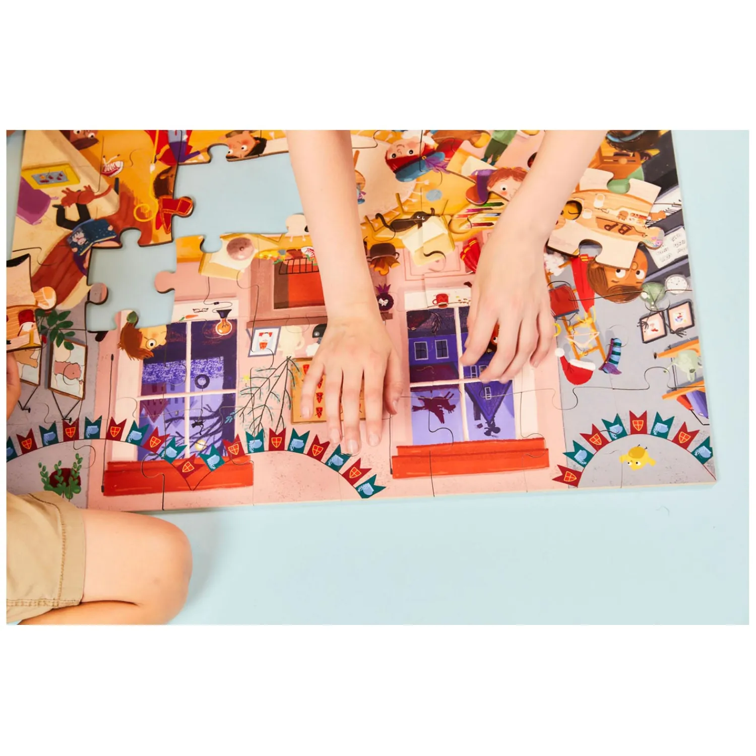 - Houten Vloerpuzzel Sinterklaas, 40st.-Rolf Discount