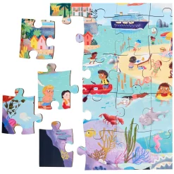 Rolf - Houten Vloerpuzzel Zomer, 40st.