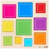 - Relief Houten Vormenpuzzel Ontdek Vierkanten, 10st.-Rolf Best