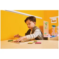 - Relief Houten Vormenpuzzel Vierkant en Driehoek, Set van 2><noscript><img width=