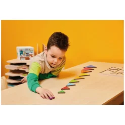 - Relief Houten Vormenpuzzel Vierkant en Driehoek, Set van 2><noscript><img width=