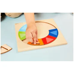 - Relief Puzzel Ontdek de kleur en Vorm Regenboogkring, 16st.><noscript><img width=