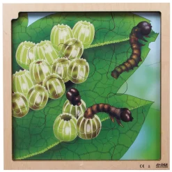 Connect - Groei en 4 Lagenpuzzel Hout Vlinder, 86st.-Rolf Best