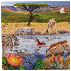 Connect - Houten Legpuzzel Drinkplaats - 81st.>Rolf