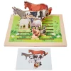 More - Houten Puzzelplank Boerderij, 8st.>Rolf Discount