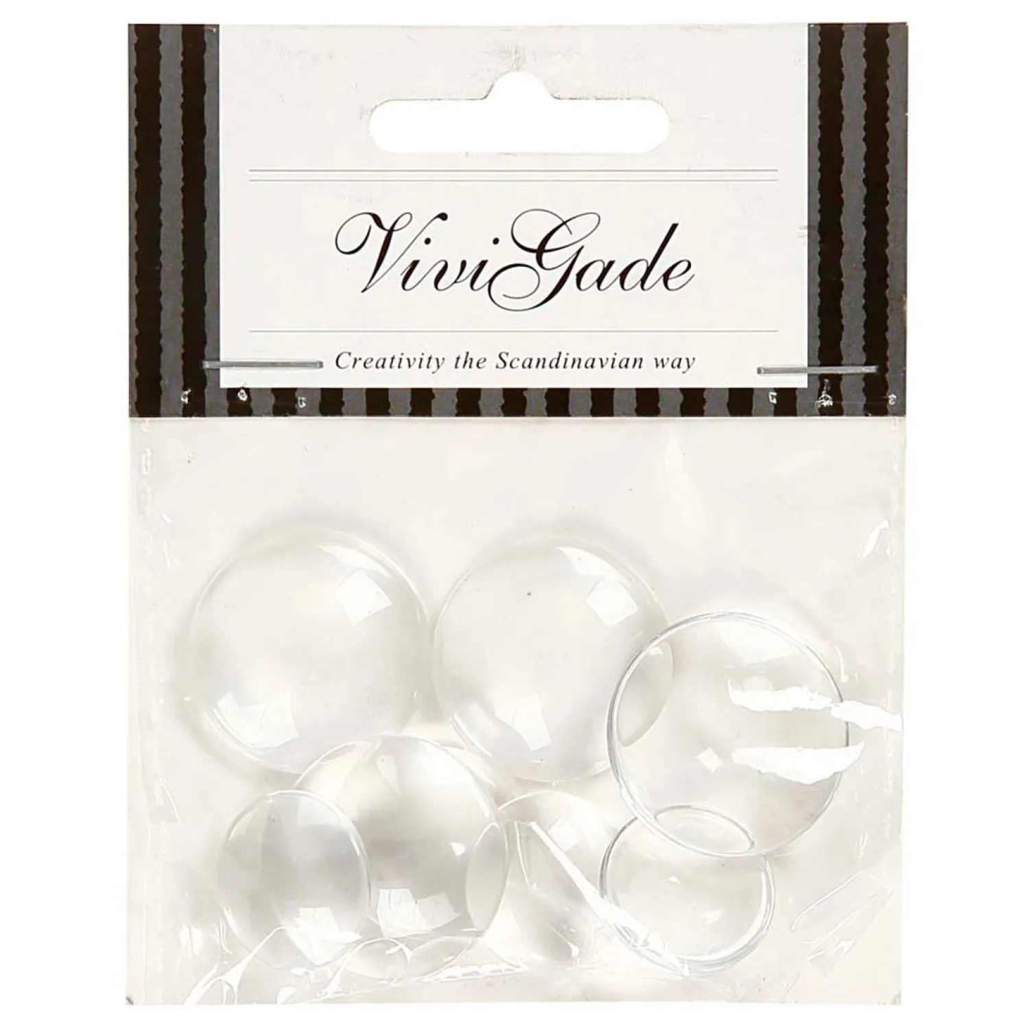 Ronde Cabochons met Platte Achterkant, 8st.>Creativ Company Hot