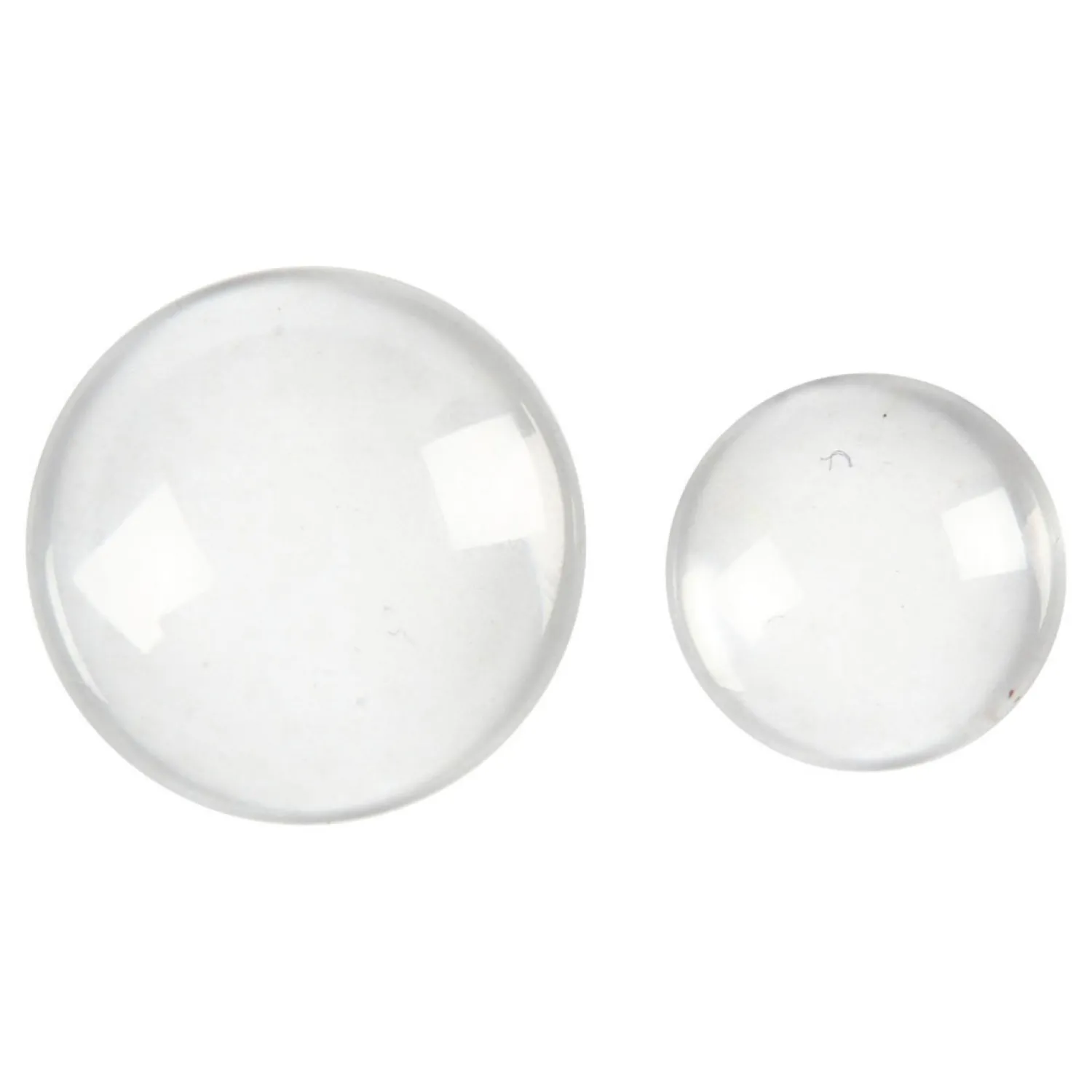 Ronde Cabochons met Platte Achterkant, 8st.>Creativ Company Hot