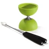 Rubber Diabolo met Aluminium Stokken - Groen-Eureka Sale