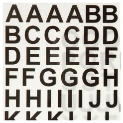 Rub-On Stickers Letters en Cijfers Zwart, 2 Vellen><noscript><img width=