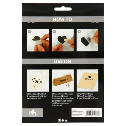 Rub-On Stickers Letters en Cijfers Zwart, 2 Vellen><noscript><img width=