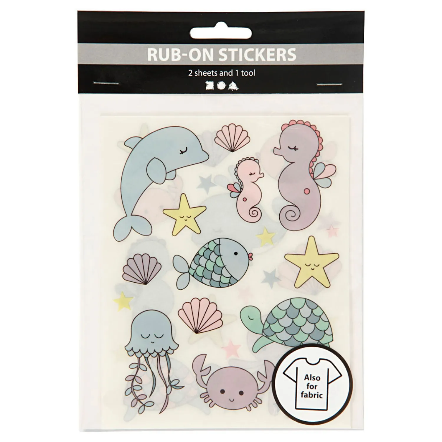 Rub-On Stickers Oceaan, 2 Vellen-Creativ Company Sale