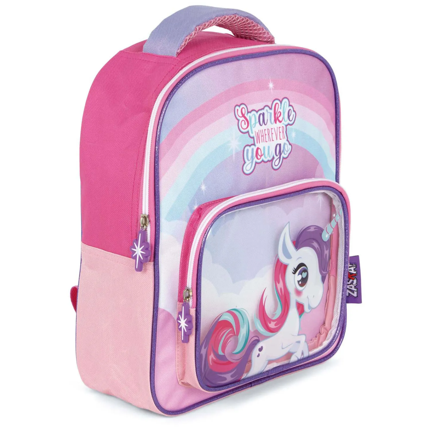 Rugzak Eenhoorn met Transparante Voorzak Hot