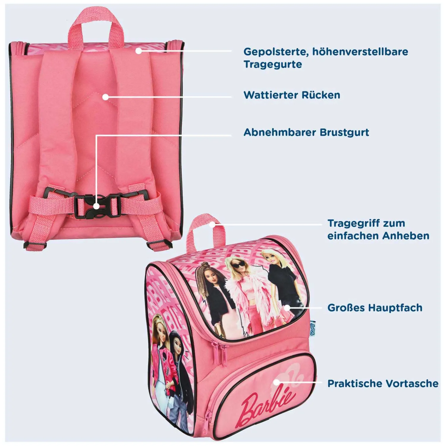 Rugzak Roze - Barbie>Undercover