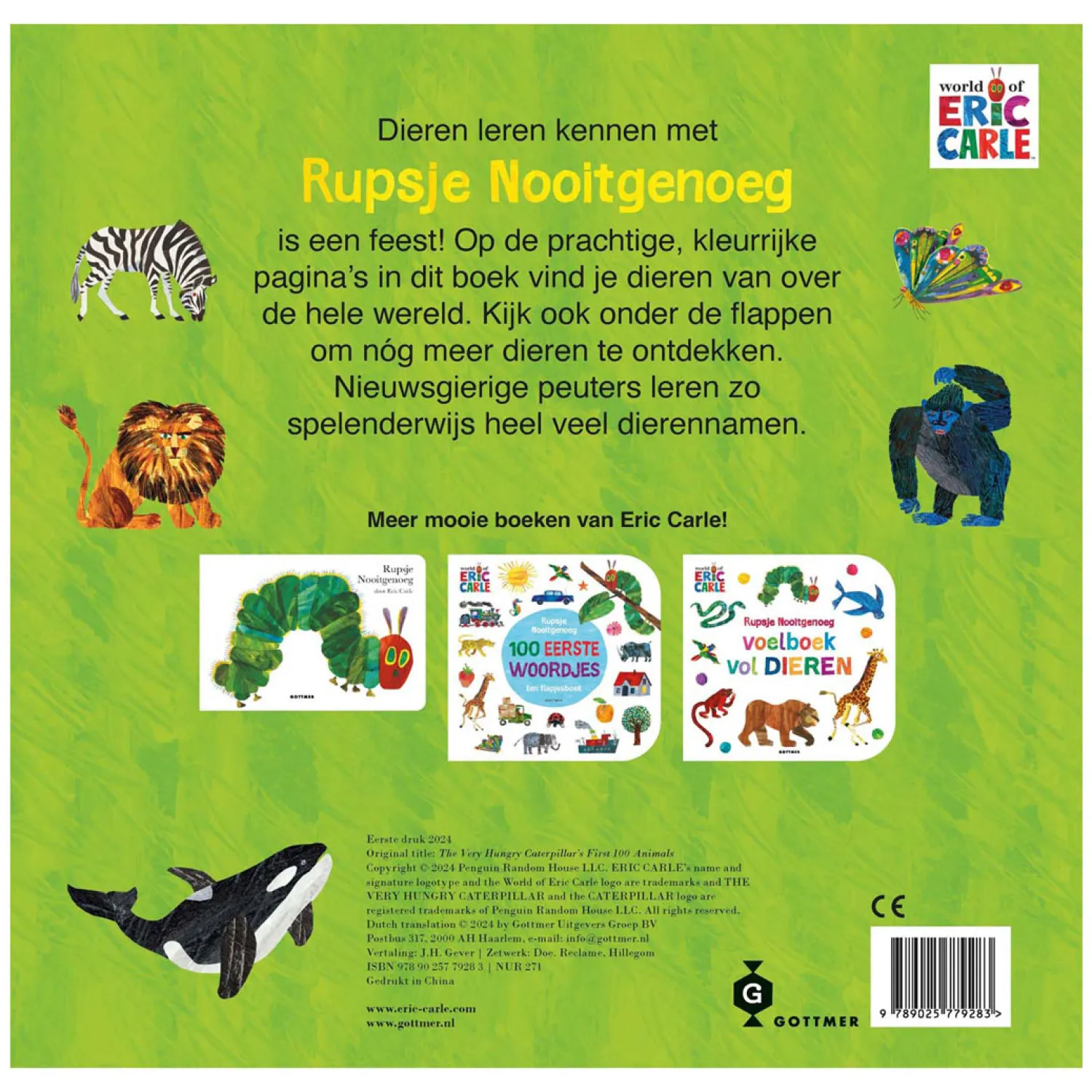 Gottmer Uitgevers Groep Rupsje Nooitgenoeg - 100 eerste dieren