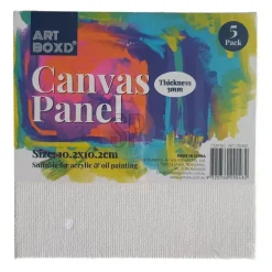 Schilder Canvas 10x10cm, 5st.> Sale