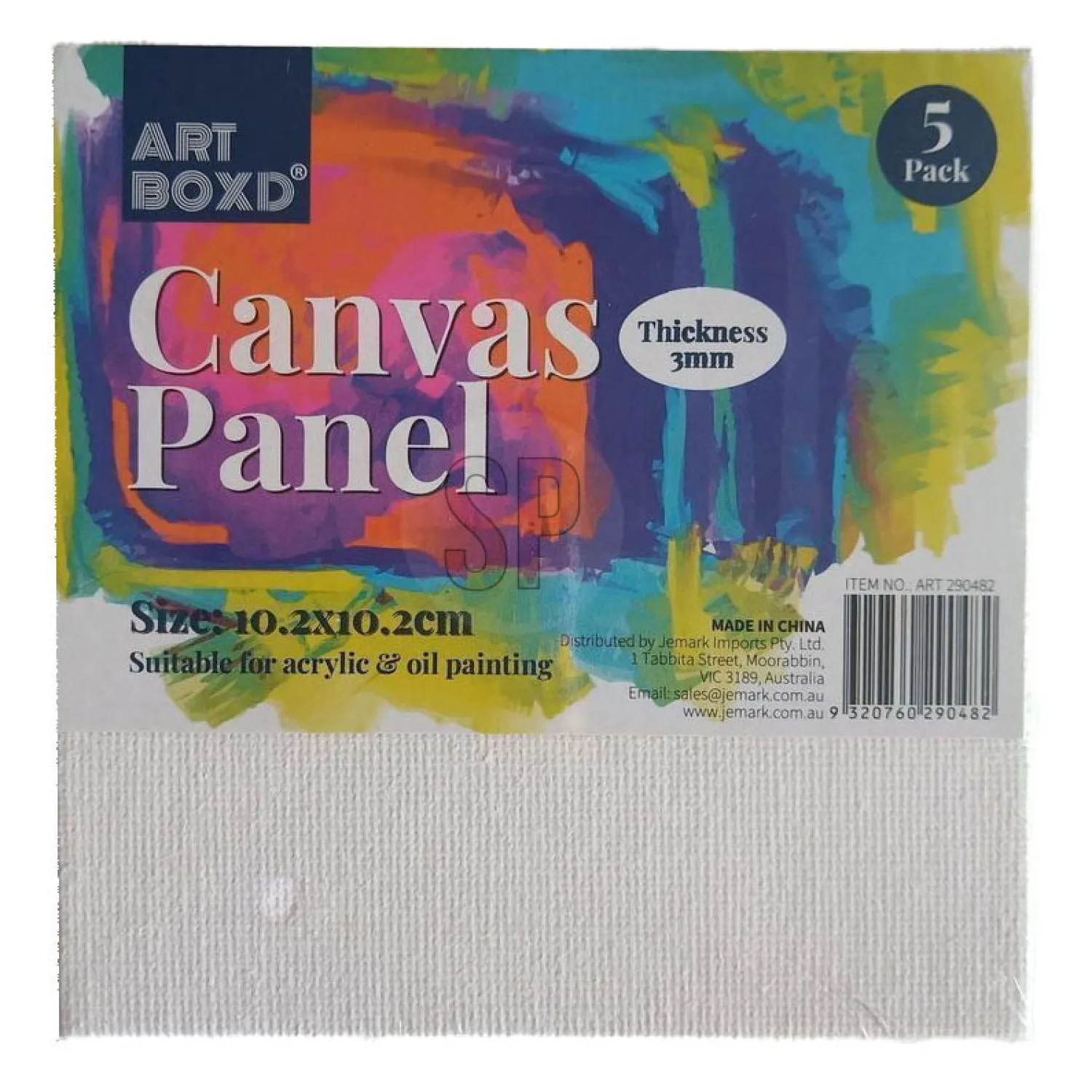 Schilder Canvas 10x10cm, 5st.> Sale