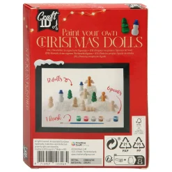 Schilder je eigen Houten Kerstfiguren, 12st.><noscript><img width=