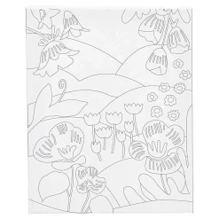 Creativ Company Schildercanvas met Print Bloemenlandschap - 24x30cm Discount