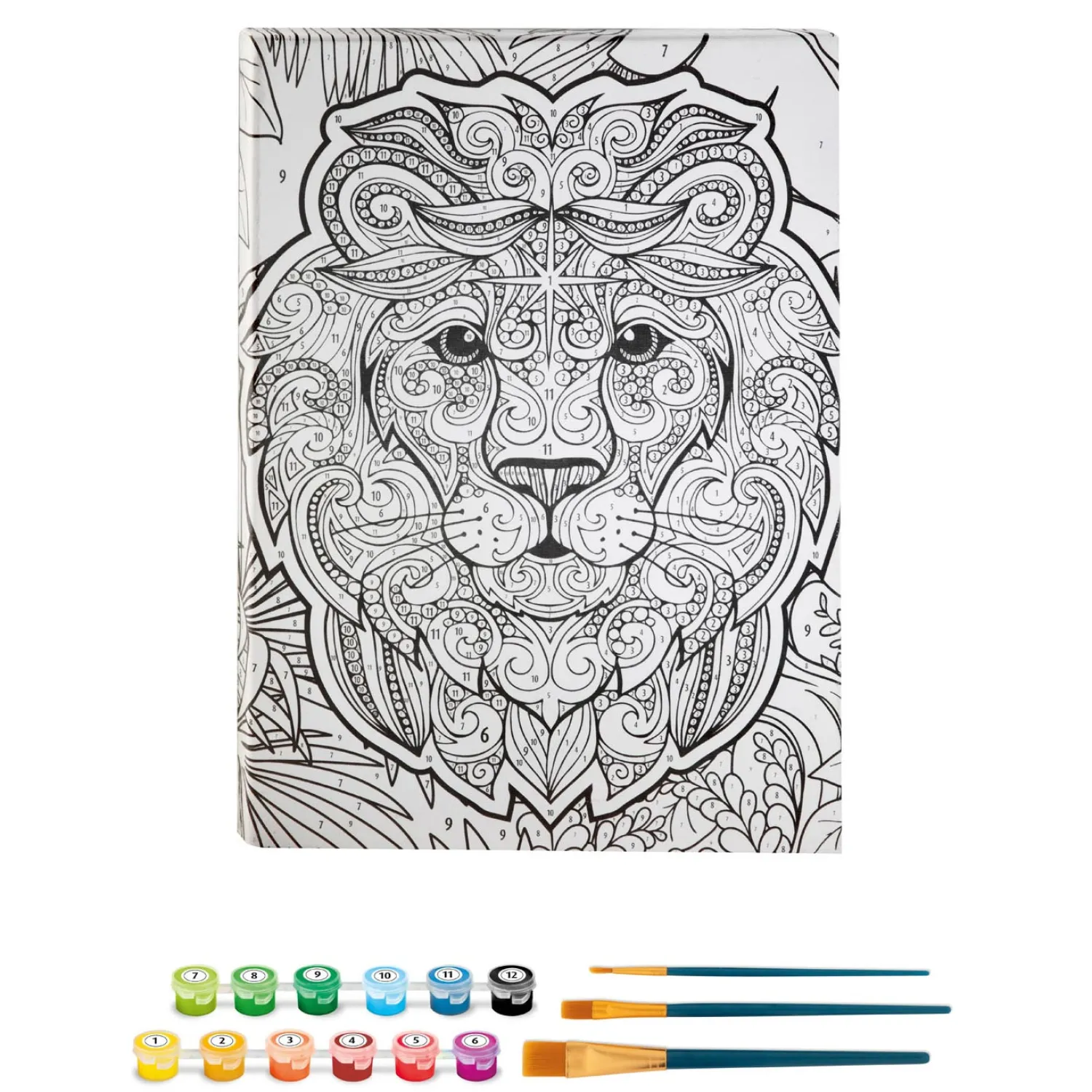 Grafix Schilderen op Nummer Canvas - Leeuw Online