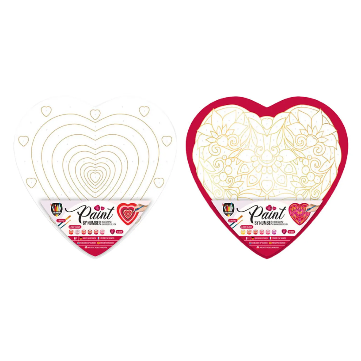 Schilderen op Nummer Hart, 9dlg.-Creative Craft Group Online